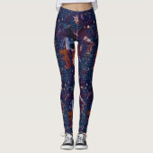 Tovenaar Euphemia Donkerblauwe Dames Leggings (Voorkant)