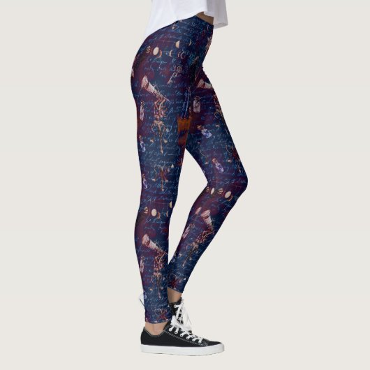 Tovenaar Euphemia Donkerblauwe Dames Leggings (Rechts)