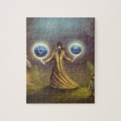 tovenaar fantasie magie legpuzzel (Verticaal)