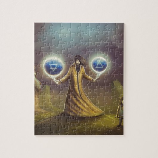 tovenaar fantasie magie legpuzzel (Verticaal)