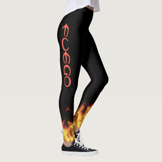 Tovenaar Fire FUEGO Leggings die Pizza Lord runnen (Rechts)