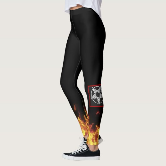 Tovenaar Fire FUEGO Leggings die Pizza Lord runnen (Links)