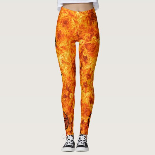 Tovenaar FUEGO Leggings die het Spin in werking st (Voorkant)
