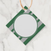 Tovenaar Groen en Grijs Blanco Diamant Bedankjes Labels (Voorkant)