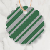 Tovenaar Groen en Grijs Blank Schulpvormig Bedankjes Labels (Achterkant)