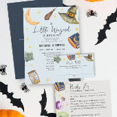 Tovenaar Halloween Jongen Luier Raffle Baby shower Informatiekaartje