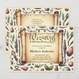 Tovenaar Heksen Party Magische Wands Petten Kaart