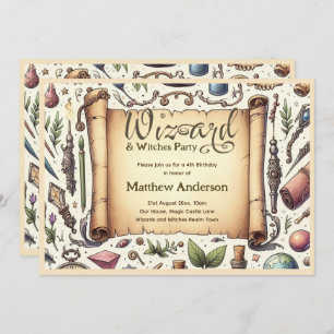  Tovenaar Heksen Party Magische Wands Petten Kaart