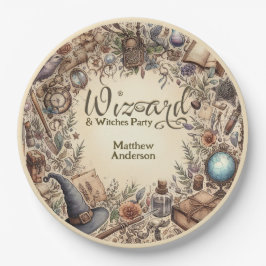 Tovenaar Heksen Party Magische Wands Petten Papieren Bordje