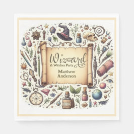 Tovenaar Heksen Party Magische Wands Petten Servet