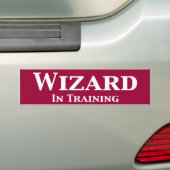 Tovenaar in de Geschenken van de Opleiding Bumpersticker (Op auto)