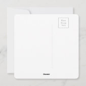 Tovenaar in de Kasteeltoren Feestdagenkaart (Achterkant)