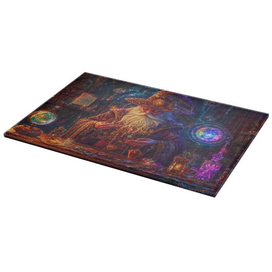 Tovenaar in zijn studie snijplank (Hoek)