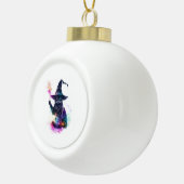 Tovenaar Kat Magie Keramische Bal Ornament (Rechts)