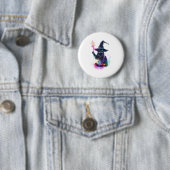 Tovenaar Kat Magie Ronde Button 5,7 Cm (In situ)