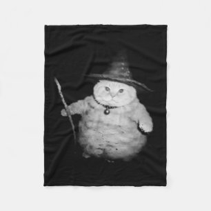 tovenaar kat raar grappig Halloween kat meme Fleece Deken