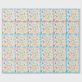 Tovenaar Kikkerfly Tale Word Cloud Name Collage Cadeaupapier (Vlak)