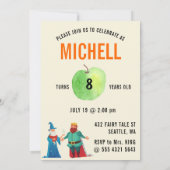 Tovenaar Kikkerfly Tale Word Cloud Name Collage Kaart (Achterkant)