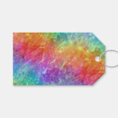 tovenaar - levendig kristal regenboog: cadeautags cadeaulabel (Voorkant (Horizontaal))