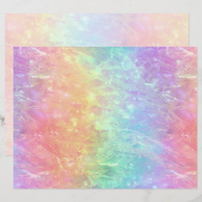 tovenaar - levendig regenboogprisma ombre : papier (Voorkant / Achterkant)