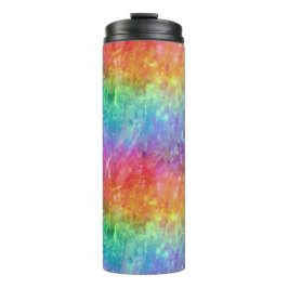 tovenaar - levendig regenboogprisma ombre : thermosbeker