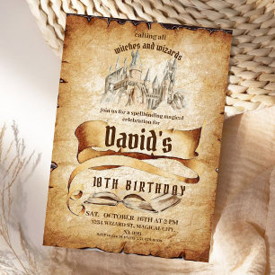 Tovenaar Magische Fabulous Kids Verjaardagsfeest Kaart