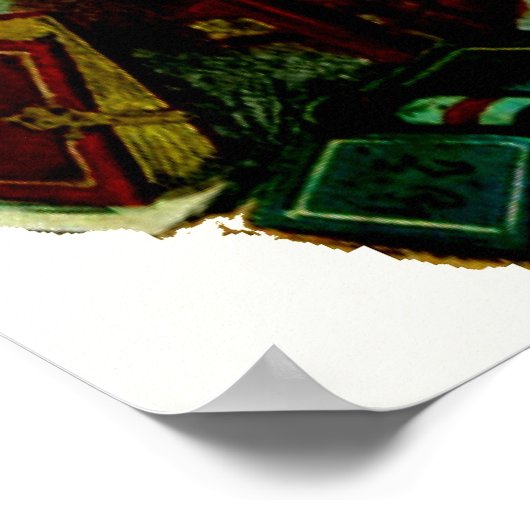  tovenaar Merlin Fate Litho Label Art Poster (Hoek)