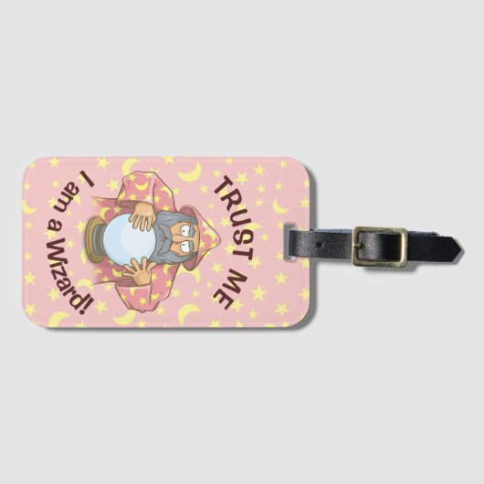 Tovenaar met Ball Bagagelabel (Voorkant (horizontaal))