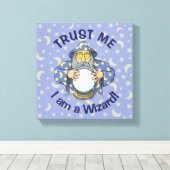 Tovenaar met Ball Canvas Afdruk (Insitu (Houten vloer))