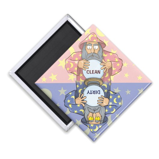 Tovenaar met Ball Dishwasher Magnet