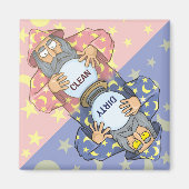 Tovenaar met Ball Dishwasher Magnet (Voorkant)