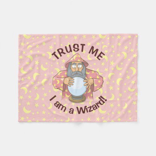 Tovenaar met Ball Fleece Deken (Voorkant (Horizontaal))