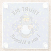 Tovenaar met Ball Glazen Onderzetter (Achterkant)