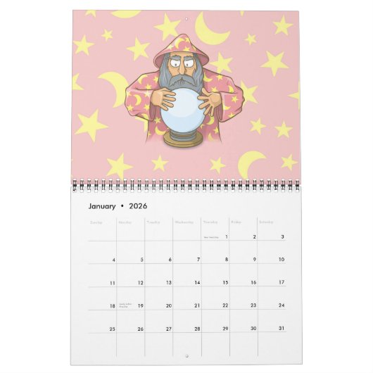 Tovenaar met Ball Kalender (Jan 2026)