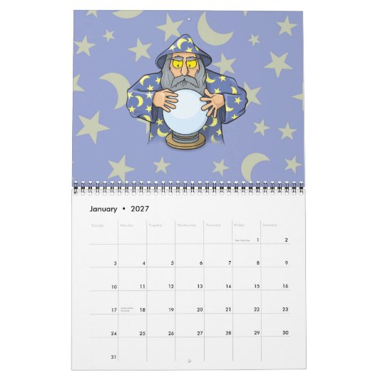 Tovenaar met Ball Kalender (Jan 2027)