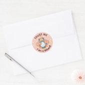 Tovenaar met Ball Ronde Sticker (Envelop)
