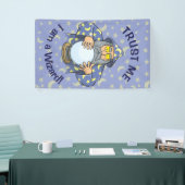 Tovenaar met Ball Spandoek (Beurs)