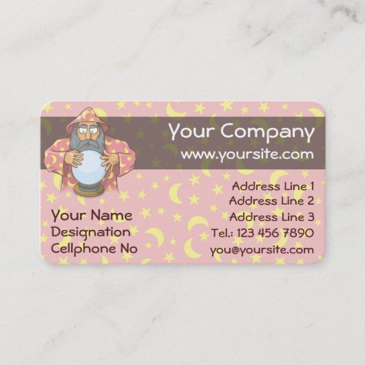 Tovenaar met Ball Visitekaartje (Voorkant)