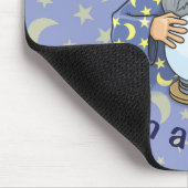 Tovenaar met de Oude Tovenaar van de Ball met blau Muismat (Hoek)