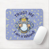 Tovenaar met de Oude Tovenaar van de Ball met blau Muismat (Met muis)