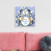 Tovenaar met je gezicht canvas afdruk (Insitu (Woonkamer))