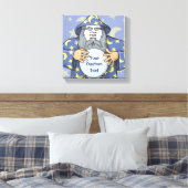 Tovenaar met je gezicht canvas afdruk (Insitu (Slaapkamer))