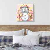 Tovenaar met jouw gezicht canvas afdruk (Insitu (Slaapkamer))