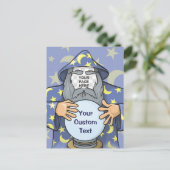 Tovenaar met uw gezicht briefkaart (Staand voorkant)