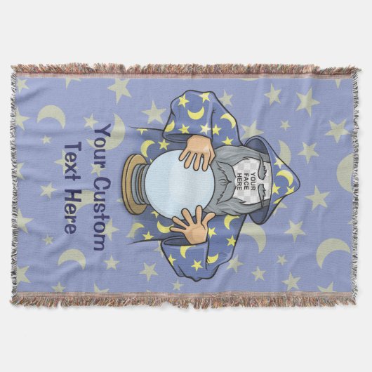 Tovenaar met uw gezicht deken (Voorkant)