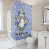 Tovenaar met uw gezicht douchegordijn (In situ)