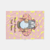 Tovenaar met uw gezicht fleece deken (Voorkant (Horizontaal))