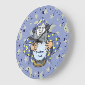 Tovenaar met uw gezicht grote klok (Hoek)