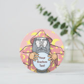 Tovenaar met uw gezicht kaart (Staand voorkant)