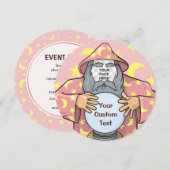 Tovenaar met uw gezicht kaart (Voorkant / Achterkant)